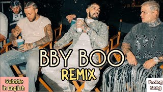 BBY BOO REMIX  iZaak Anuel AA y Jhayco Prolog SongSubtitle in English [upl. by Apgar]