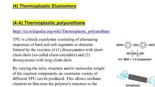 0507 Thermoplastic Elastomers  Thermoplastic Polyurethanes TPU blocky copolymers [upl. by Emmalynn]