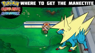 Pokémon Omega Ruby and Alpha Sapphire  MANECTITE LOCATION Where to find Tutorial [upl. by Adnirod]