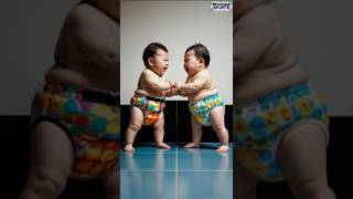 quotChubby Baby Wrestling Showdown Cutest Match Ever 👶💪quot shorts cute [upl. by Vernice]