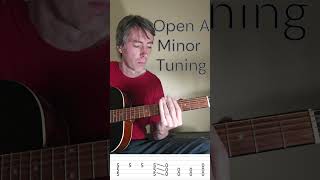 Open A minor tuning and slide guitar With Tabs [upl. by Anneis]