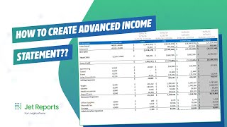 Create an Income Statement in Jet Reports Like a PRO in 2024 [upl. by Janeta]