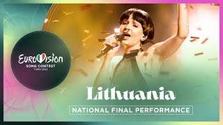 Monika Liu  Sentimentai  Lithuania 🇱🇹  National Final Performance  Eurovision 2022 [upl. by Lasorella]