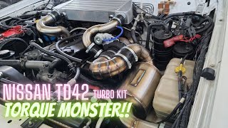 NISSAN PATROL TD42 GTX Gen2 Turbo Kit [upl. by Olenka]