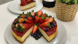 TAM ÖLÇÜLÜ FRAMBUAZLI CHEESECAKE TARİFİ😀ESKİDEN SİPARİŞ GARANTİ TUTAN TARİF☺️MERVE AKSAK YAPARDI😀 [upl. by Arhoz]