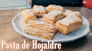 PASTA DE HOJALDRE FACIL Y RAPIDA 🥐 RECETA DESDE CERO [upl. by Sheena]