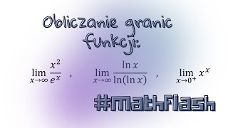 Obliczanie granic funkcji mathflash [upl. by Eliades]