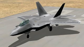 F  22 Raptor US Air Force  Microsoft Flight Simulator X [upl. by Nyrac]