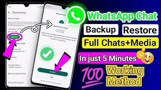 WhatsApp chat backup and restore  whatsapp backup kaise kare  Restore whatsapp backup [upl. by Asyar]