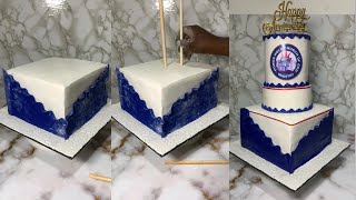 How to stack tiered cakes [upl. by Rodenhouse]