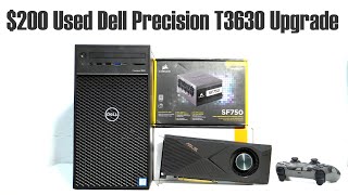 Dell Precision T3630 1440p gaming Asus Turbo RTX 3070 and PSU Upgrade [upl. by Gaynor13]