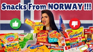 Trying Snacks From Norway  100 Honest Review [upl. by Akeemaj]