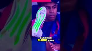 Las botas que Messi le dio a Lamine Yamal [upl. by Yenrab]