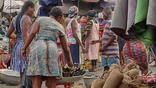 EARLY MORNING EXPLORATION IN AFRICA MARKET  AGBOGBLOSHIE MARKET Accra Ghana [upl. by Aehtla679]