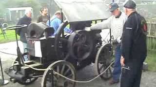 Standlokomobile mit Deutz E12d Gasöl  Normalbenzin Motor von 1907 auf Eigenbaufahrgestell [upl. by Hcirteid]