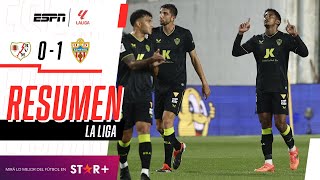 ¡LOS ROJIBLANCOS SUMARON SU SEGUNDO TRIUNFO EN LA TEMPORADA  Rayo Vallecano 01 Almería  RESUMEN [upl. by Aliet102]