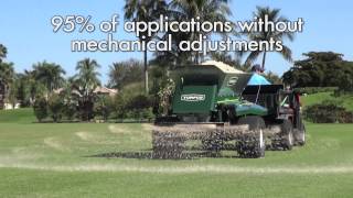 Turfco Widespin 1550 topdresser [upl. by Mlawsky]