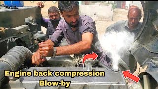 How to diagnose Diesel Engine Back Compression Jo8cengine  Engine blow by Causes and information [upl. by Trimble]