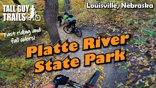 Fall Riding  Platte River State Park Mountain Bike Trail  Louisville Nebraska [upl. by Rodablas]