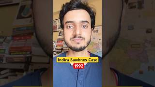 Indira Sawhney Case 1992  Landmark Supreme Court Judgment on Reservation youtubeshorts [upl. by Maillw]