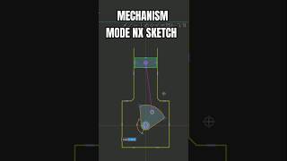 Siemens NX Sketch Mechanism Mode Mecanismos e sketch siemensnx engineering mechanicaldesign [upl. by Eire284]