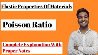 Poissons RatioElastic Properties Of MaterialsBsc Physics [upl. by Ahseinad]