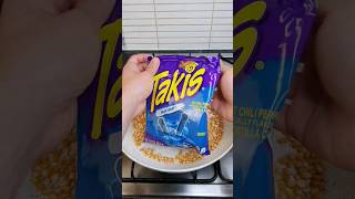 Takis Blue Heat Popcorn 🍿 lovesweetslife takis popcorn corn food foodie spicy asmr [upl. by Anyahs991]