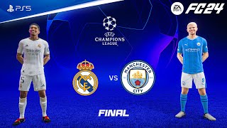 FC 24  Real Madrid vs Manchester City  UEFA Champions League Final  PS5™ 4K60 [upl. by Fakieh]