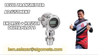 Level Transmitter Adjustment  Endress  Hauser  Deltapilot S  Hart  Tagalog Tutorial [upl. by Aihselat]