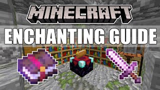 Minecraft Enchanting Guide  How to use Books and Enchanting Table  Minecraft Guide [upl. by Ahseid712]