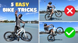 Learn 5 Beginner Mountain Bike Tricks [upl. by Ahcsat480]