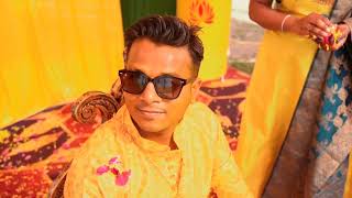 yogesh weds Shobha haldi and mahila Sangeet function movements [upl. by Ahselaf87]