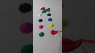 💖💐💝Multicolour Rangoli designtrending viralvideo satisfying [upl. by Kym]