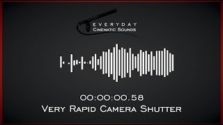 Very Rapid Camera Shutter  HQ Sound Effects [upl. by Lockhart]