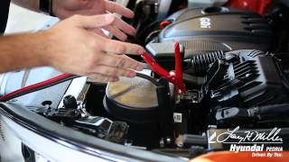 How to Jump Start Your Hyundai Santa Fe  Larry H Miller Hyundai Peoria [upl. by Liza]