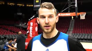 Nik Stauskas l Shootaround 3917 [upl. by Mariann]