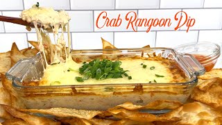 HOW TO MAKE CRAB RANGOON DIP WITH HOMEMADE WONTON CHIPS [upl. by Amol]