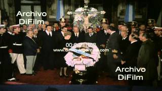 Juan Domingo Peron  Funeral en el Congreso de la Nacion 1974 [upl. by Haet]