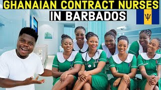 Ghanaian contract Nurses Working In Barbados 🇧🇧 [upl. by Eugilegna]