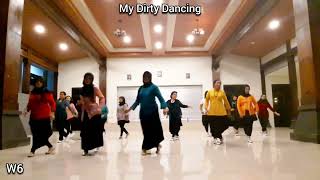 MY DIRTY DANCING LD  Beginner  Choreo by Reni Linawati  Demo by Momsenna Dance [upl. by Gautious]