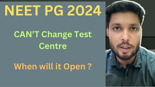 Neet pg exam centre change  can’t change Test centres What to do [upl. by Nithsa]