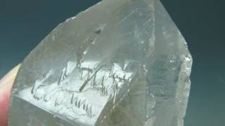 Trigonics quartz crystal point many trigons in every face [upl. by Habeh]