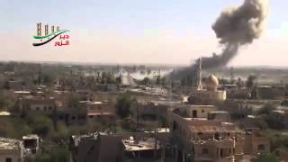 18 Syria  Syrian Air Force airstrike on FSA base in Deir ez zor 18 8 13good bye [upl. by Drida]