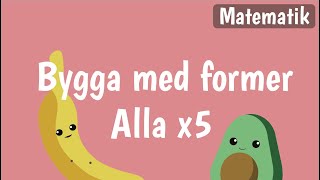 Bygg och konstruktion för barn på svenska  BYGGA DJUR OCH FORDON  Matematik med Banan och Avokado [upl. by Broida213]