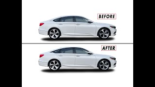 20182022 Honda Accord Chrome Delete Blackout Window Trim PreCut Vinyl Overlay Install  SlickMod [upl. by Icam]