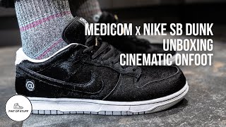 OH BOY  Medicom Toy x Nike SB Dunk Low “BERBRICKquot Sneaker Unboxing and Onfoot Review [upl. by Macomber207]