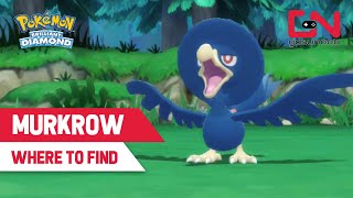 How to Catch Murkrow  Flying Pokemon Brilliant Diamond and Shining Pearl [upl. by Terina]