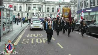 Whiterock Flute Band  ABOD Remembrance Parade 091124 [upl. by Ahtanoj]