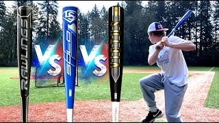 VICTUS VANDAL vs LOUISVILLE SOLO vs RAWLINGS VELO ACP  Which is better BBCOR Baseball Bat Review [upl. by Oah984]