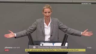 Rede von Alice Weidel zur Regierungspolitik der Bundeskanzlerin am 120918 [upl. by Eninnaj569]